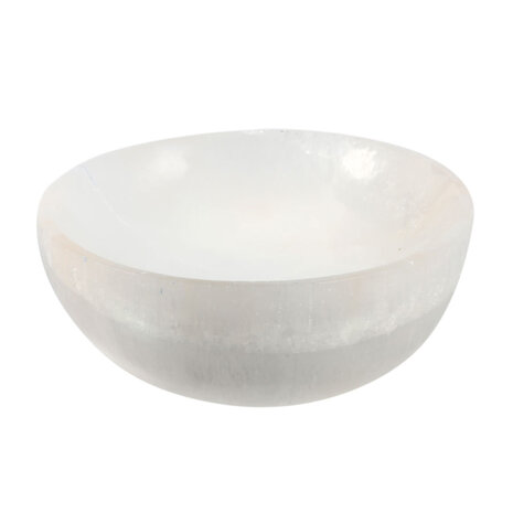 Seleniet schaal rond 10 cm Seleniet schaal rond 10 cm