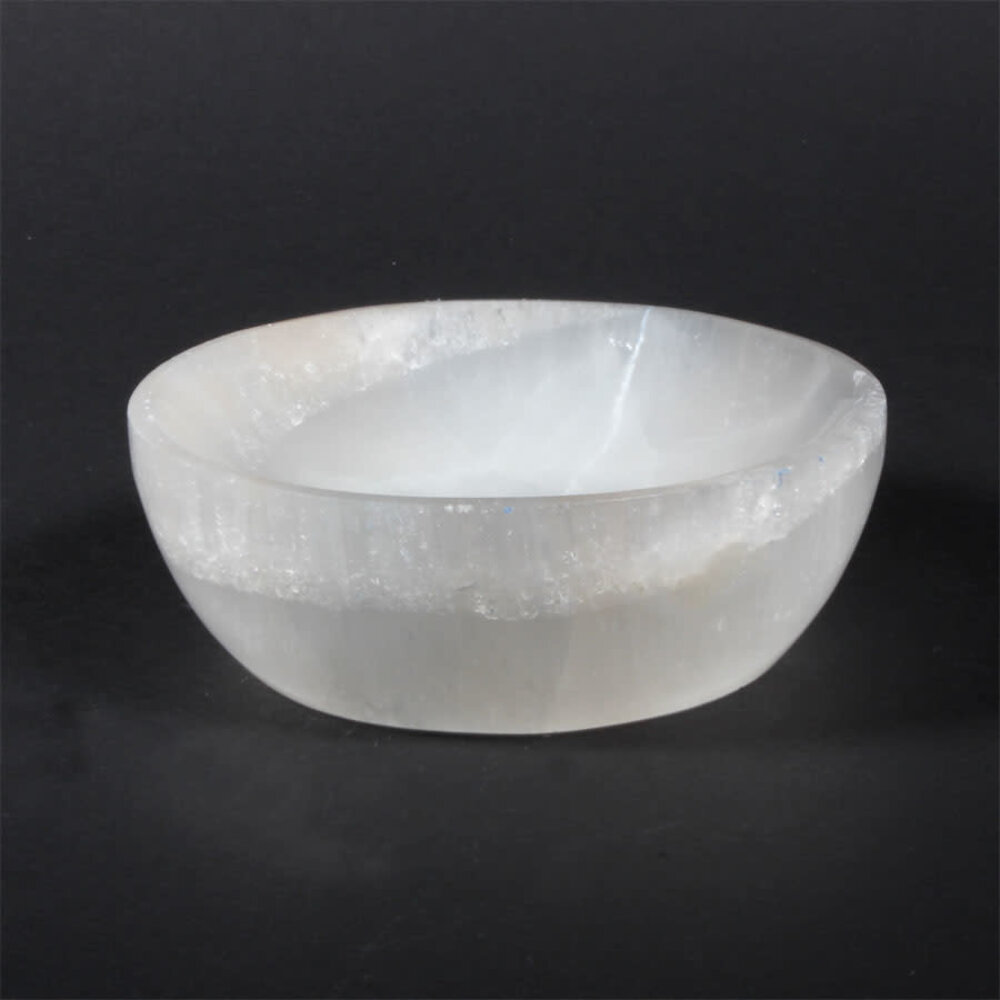 Seleniet schaal rond 10 cm Seleniet schaal rond 10 cm