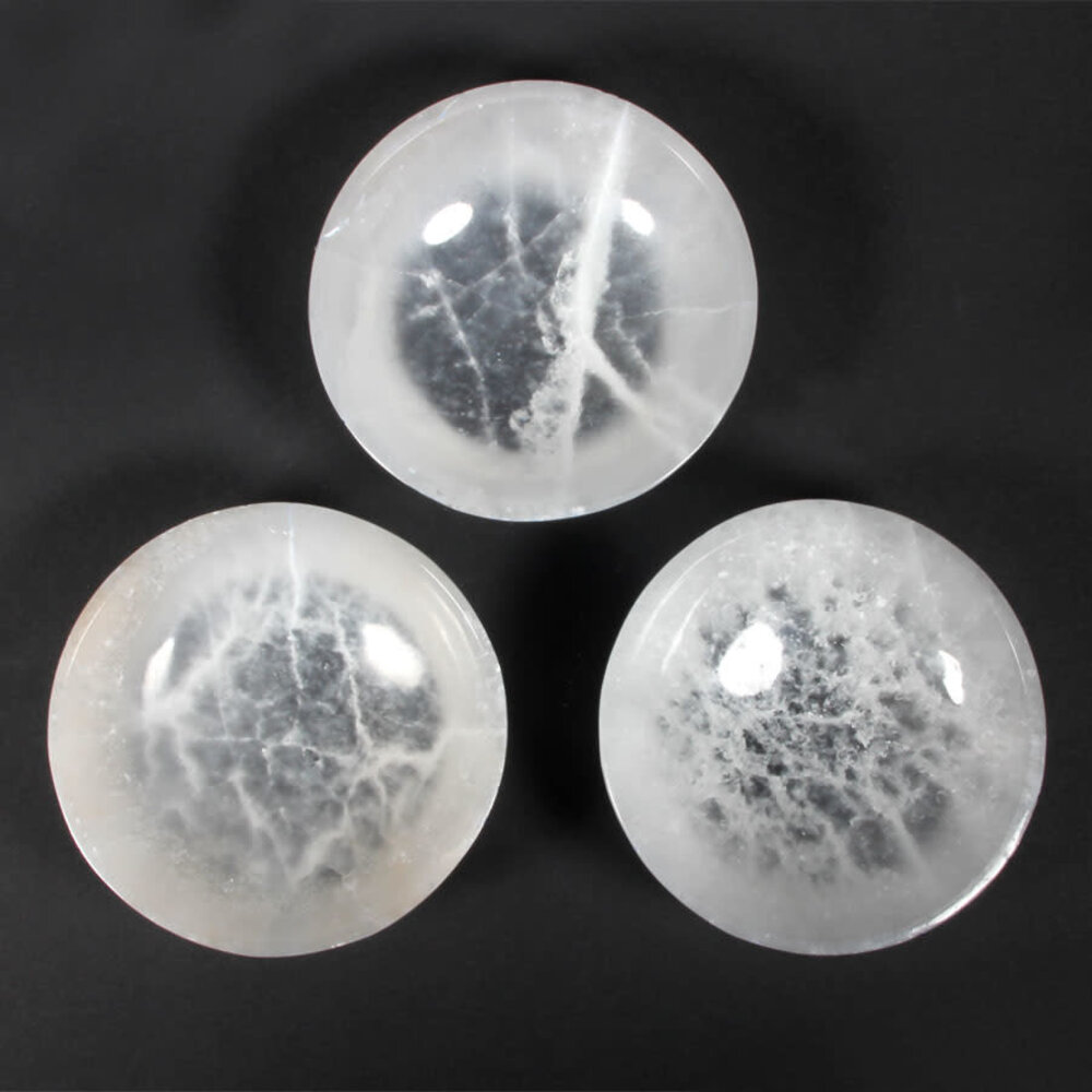 Seleniet schaal rond 10 cm Seleniet schaal rond 10 cm