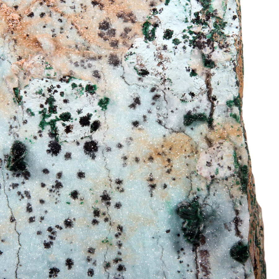 Chrysocolla (drusy) staand 23 x 9,5 x 5 cm | 2468 gram