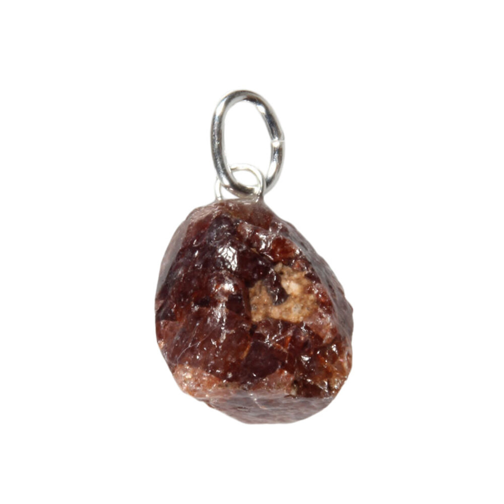 Hyacinth (zirkoon) hanger kristal met zilveren oogje Hyacinth (zirkoon) hanger kristal met zilveren oogje