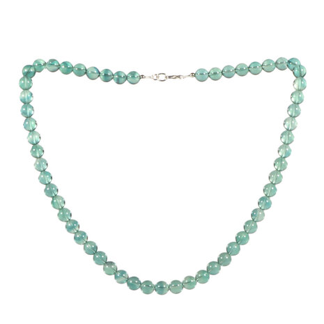 Fluoriet (groen/blauw) ketting 8 mm kralen Fluoriet (groen/blauw) ketting 8 mm kralen