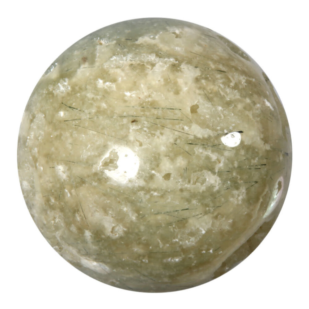 Prehniet met toermalijn bol 53 mm | 219 gram Prehniet met toermalijn bol 53 mm | 219 gram