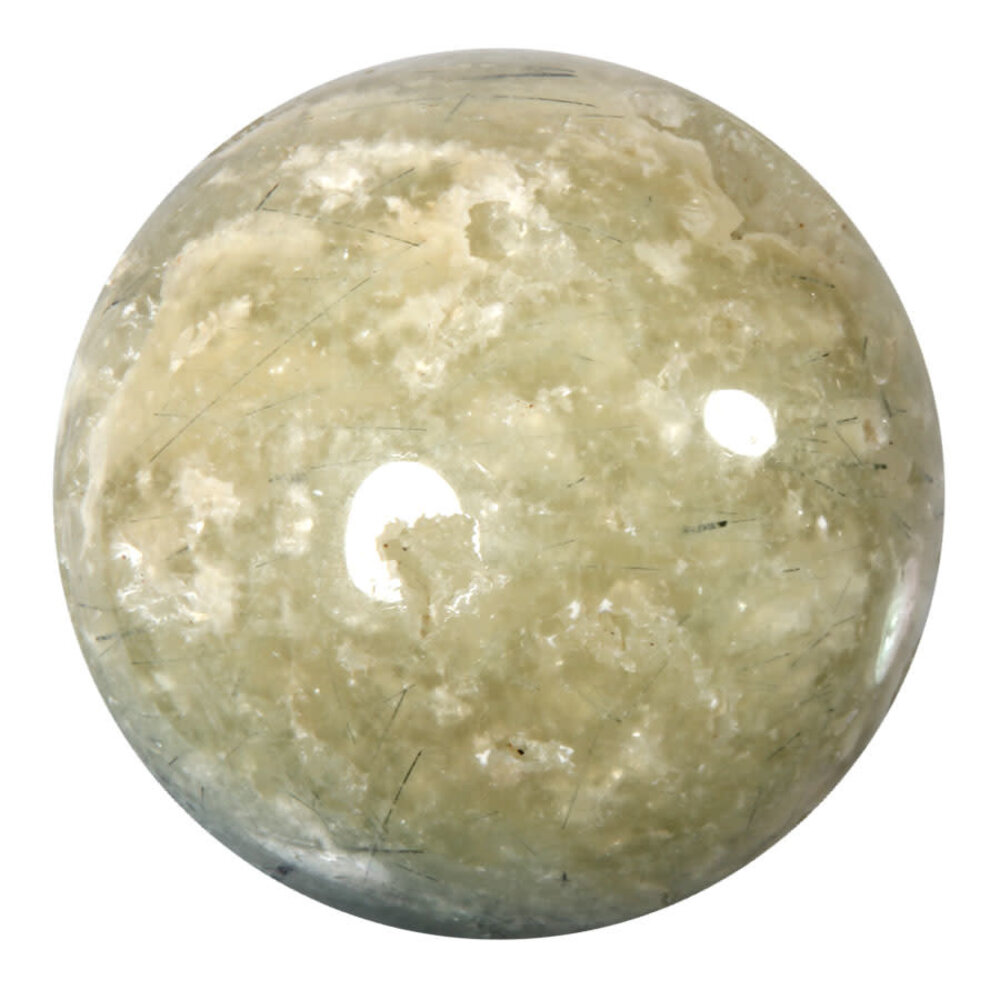 Prehniet met toermalijn bol 53 mm | 219 gram Prehniet met toermalijn bol 53 mm | 219 gram