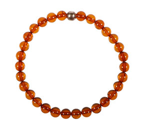 Barnsteen (cognac) armband 18 cm | 6 mm kralen Barnsteen (cognac) armband 18 cm | 6 mm kralen