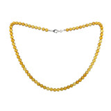 Barnsteen (geel) ketting 6 mm kralen Barnsteen (geel) ketting 6 mm kralen