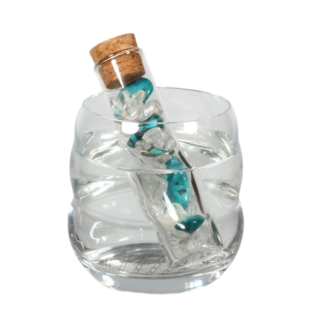 Fluoriet (multi) voor edelsteenwater | glas Fluoriet (multi) voor edelsteenwater | glas