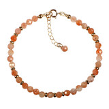 Zonnesteen gold filled armband | 4 mm facet Zonnesteen gold filled armband | 4 mm facet
