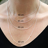 Zilveren ketting figaro 60 cm Zilveren ketting figaro 60 cm