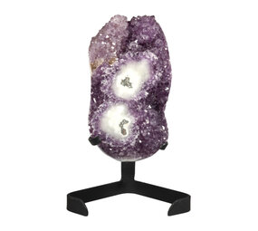 Amethist cluster op standaard 24 x 14 x 11 cm | 5490 gram Amethist cluster op standaard 24 x 14 x 11 cm | 5490 gram