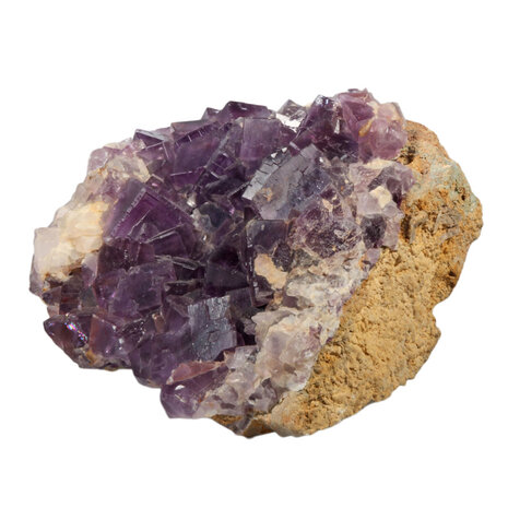 Fluoriet (paars) cluster 25 x 21 x 14 cm | 7510 gram Fluoriet (paars) cluster 25 x 21 x 14 cm | 7510 gram