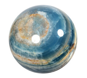 Aragoniet (blauw) bol 100 mm | 1447 gram Aragoniet (blauw) bol 100 mm | 1447 gram