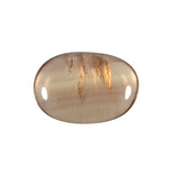 Fluoriet (geel) steen plat gepolijst klein