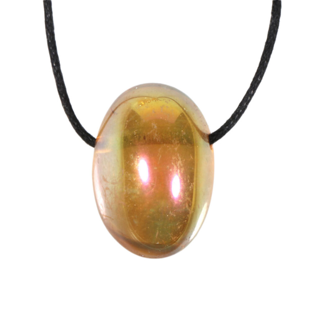 Sunset aura kwarts hanger A-kwaliteit doorboord Sunset aura kwarts hanger A-kwaliteit doorboord