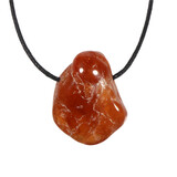 Hessoniet (granaat) hanger doorboord Hessoniet (granaat) hanger doorboord