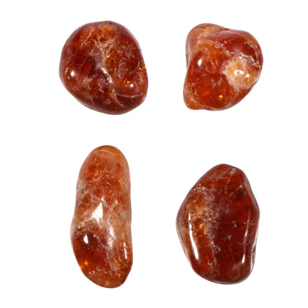 Hessoniet (granaat) hanger doorboord Hessoniet (granaat) hanger doorboord