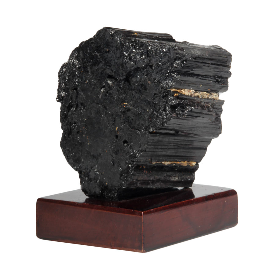 Toermalijn (zwart) ruw 9 x 8 x 6,5 cm / 926 gram | op standaard