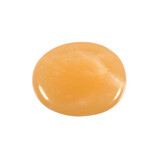 Calciet (oranje) steen plat gepolijst klein Calciet (oranje) steen plat gepolijst klein