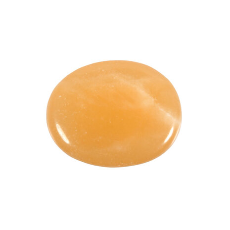 Calciet (oranje) steen plat gepolijst klein Calciet (oranje) steen plat gepolijst klein