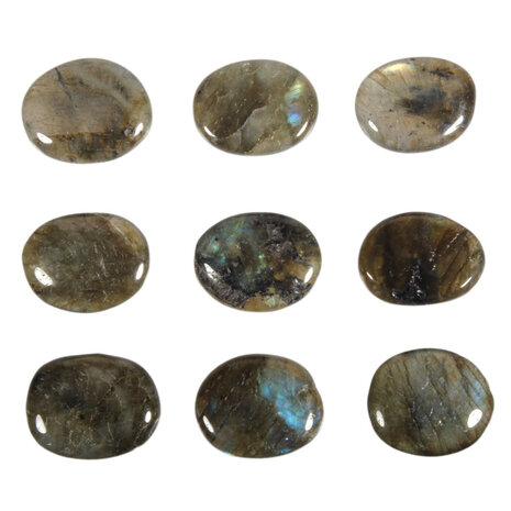 Labradoriet steen plat gepolijst klein Labradoriet steen plat gepolijst klein