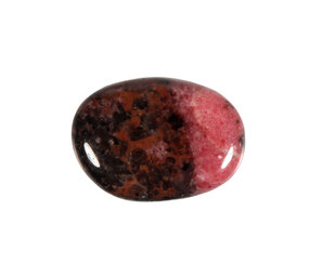 Rhodoniet steen plat gepolijst klein Rhodoniet steen plat gepolijst klein