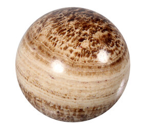 Aragoniet (bruin) bol 53 - 56 mm Aragoniet (bruin) bol 53 - 56 mm