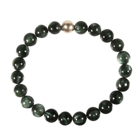 Serafiniet armband met 14k gouden kraal | 8 mm Serafiniet armband met 14k gouden kraal | 8 mm