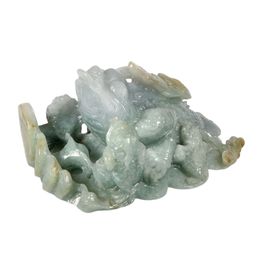 Jade (jadeiet) Chinese geldkikker | 1305 gram