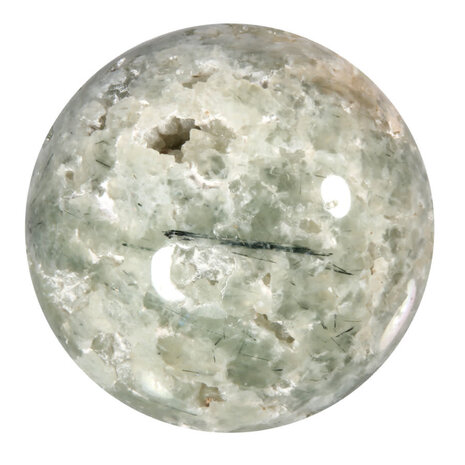 Prehniet met toermalijn bol 63 mm | 350 gram Prehniet met toermalijn bol 63 mm | 350 gram
