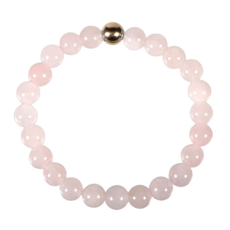 Rozenkwarts armband 18 cm | 8 mm kralen Rozenkwarts armband 18 cm | 8 mm kralen