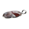 Zilveren hanger agaat (Botswana) | ovaal 3,4 x 2,3 cm Zilveren hanger agaat (Botswana) | ovaal 3,4 x 2,3 cm