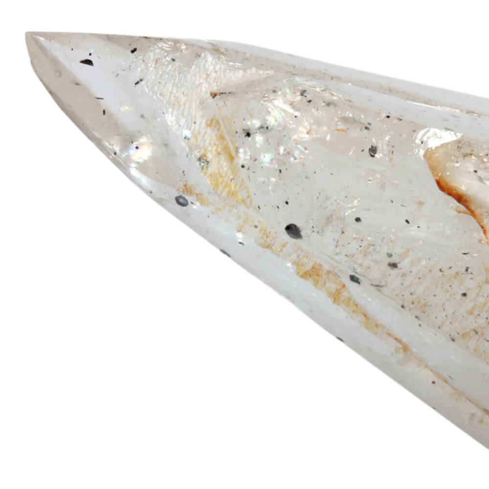 Protectorkwarts Pentium kristal geslepen 4874 gram | met speculariet insluitsels