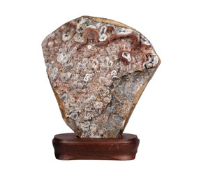 Chalcedoonroos ruw 21 x 20 x 6 cm | 3129 gram Chalcedoonroos ruw 21 x 20 x 6 cm | 3129 gram
