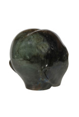 Labradoriet alien schedel 7,5 x 8 x 6,5 cm | 577 gram