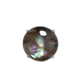 Zilveren ring labradoriet maat 18 1/2 | rond gezet 2 cm Zilveren ring labradoriet maat 18 1/2 | rond gezet 2 cm