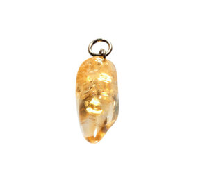 Citrienkwarts (verhit) hanger getrommeld