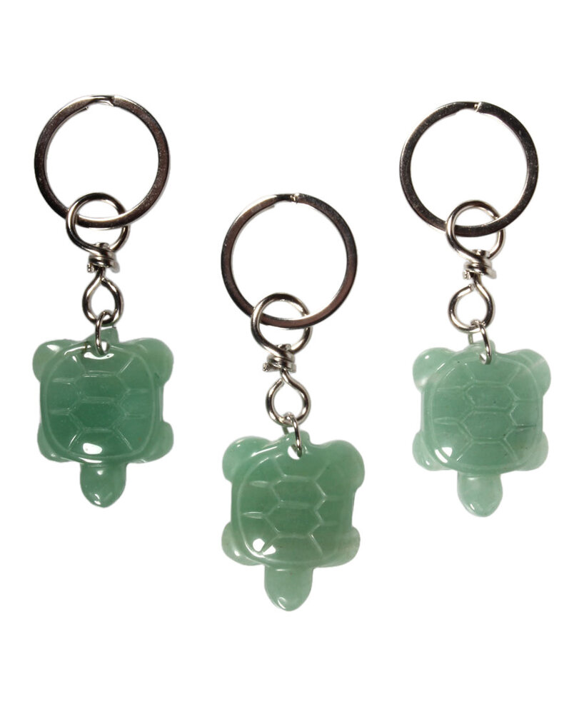 Aventurijn sleutelhanger schildpad Aventurijn sleutelhanger schildpad