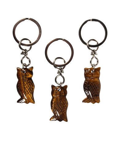 Tijgeroog sleutelhanger uil Tijgeroog sleutelhanger uil