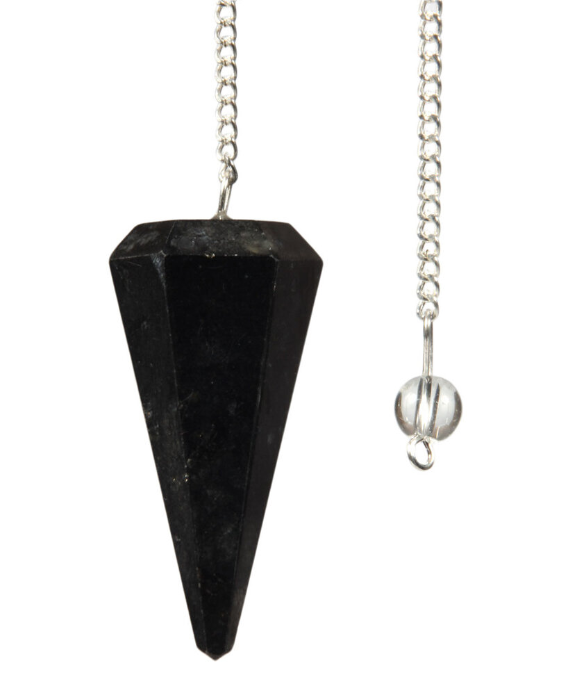 Toermalijn (zwart) pendel facet Toermalijn (zwart) pendel facet