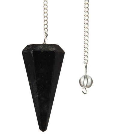 Toermalijn (zwart) pendel facet Toermalijn (zwart) pendel facet