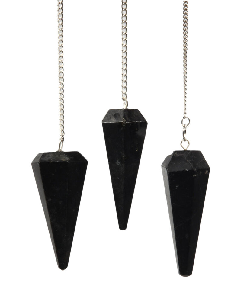 Toermalijn (zwart) pendel facet Toermalijn (zwart) pendel facet