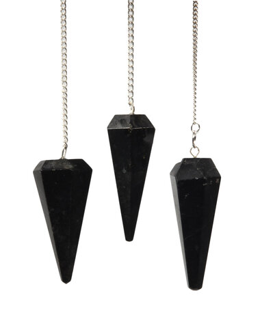 Toermalijn (zwart) pendel facet Toermalijn (zwart) pendel facet