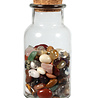 Glazen flesje met stenen mix (300 gram) Glazen flesje met stenen mix (300 gram)