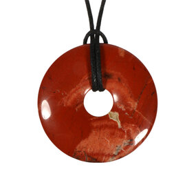 Jaspis (rood) hanger donut 4 cm