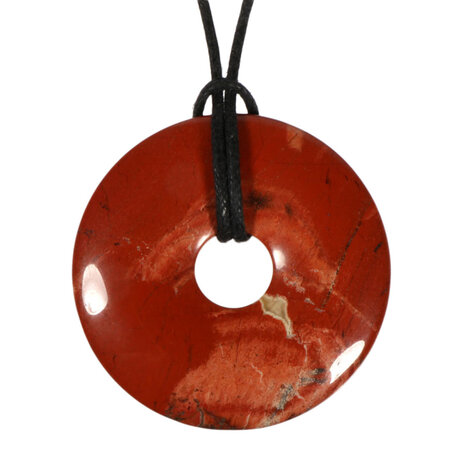 Jaspis (rood) hanger donut 4 cm