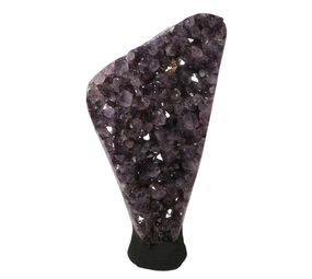 Amethist cluster staand met calciet kristallen | 16100 gram Amethist cluster staand met calciet kristallen | 16100 gram