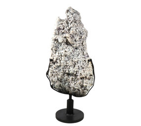 Amethistbloemen met chalcedoon cluster op standaard | 7550 gram Amethistbloemen met chalcedoon cluster op standaard | 7550 gram