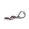 Zilveren hanger robijn 2 gefacetteerde ovalen Zilveren hanger robijn 2 gefacetteerde ovalen