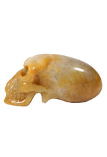 Aventurijn (geel) Maya alien schedel 5,5 x 4,2 x 10 cm | 281 gram