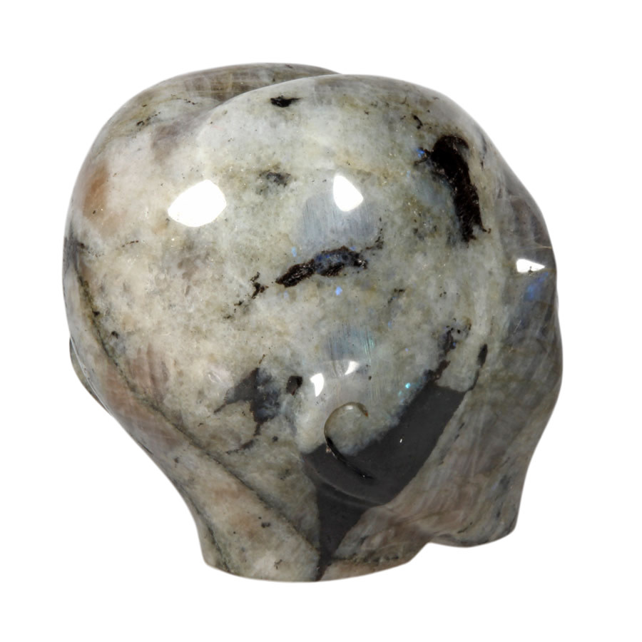 Labradoriet alien schedel 9,9 x 8,4 x 9,9 cm | 1328 gram